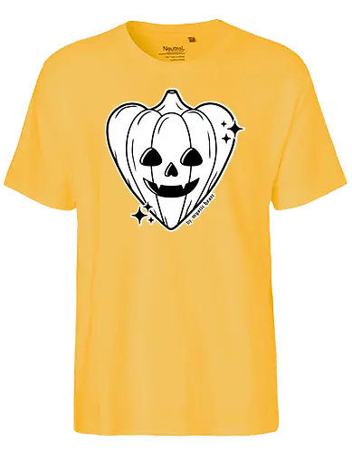 Halloween Pumpkin Heart - halloween, kürbis, pumpkin, love, herz - Fairtrade T-Shirt