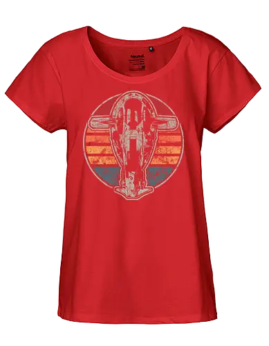 Vintage Hunters vessal - space opera, bounty, bounty hunter, Mando, scifi, serie - Fairtrade Girl Shirt
