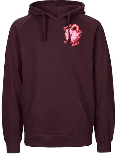 Unlock my Heart - lock, schloss, herz, heart - Fairtrade Hoodie