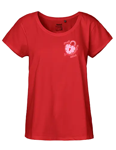 Unlock my Heart - lock, schloss, herz, heart - Fairtrade Girl Shirt