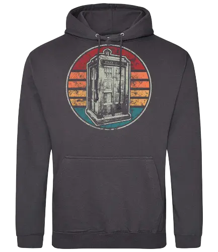Vintage police box - tardis, timetravel, doctor, who, time machine - Standard Hoodie