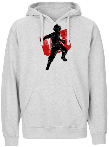 Crimson Fire and Ice - anime, manga, academia - Fairtrade Hoodie