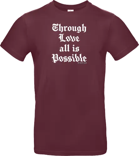 Through love all is possible goth quote