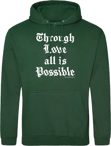 Through love all is possible goth quote