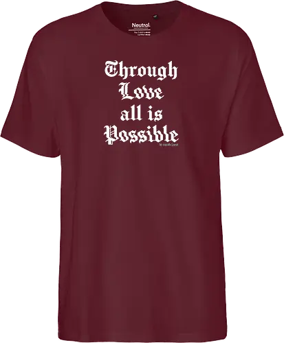 Through love all is possible goth quote