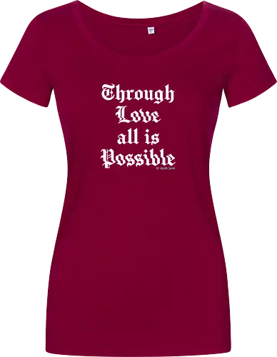 Through love all is possible goth quote