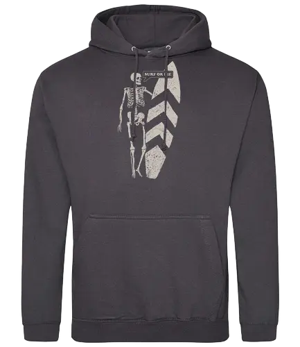 Surf or die - skelett, skeleton, Surf, dth - Standard Hoodie
