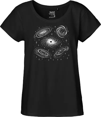 Galaxies - space, galaxy - Fairtrade Girl Shirt
