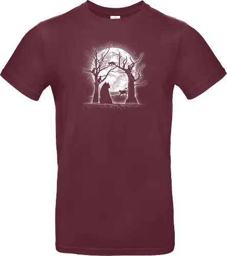 Moonlight Felines - Cats, trees, moon, Moonlight - Standard T-Shirt