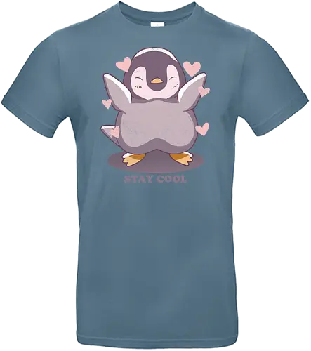 Stay cool - penguin, pinguin, cute, hrts - Standard T-Shirt
