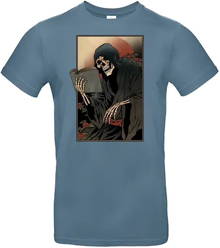 Read in peace - lesen, skeleton, read, death - Standard T-Shirt