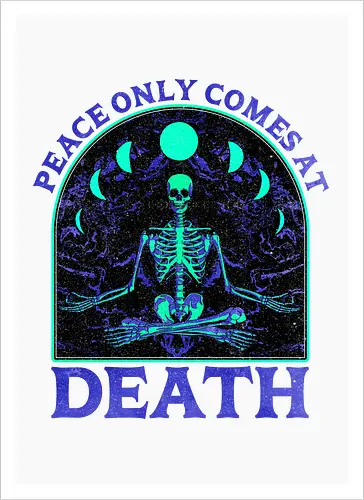 Peace comes only at death