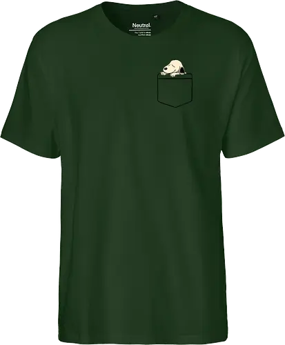 Pocket dog - dog, cute - Fairtrade T-Shirt