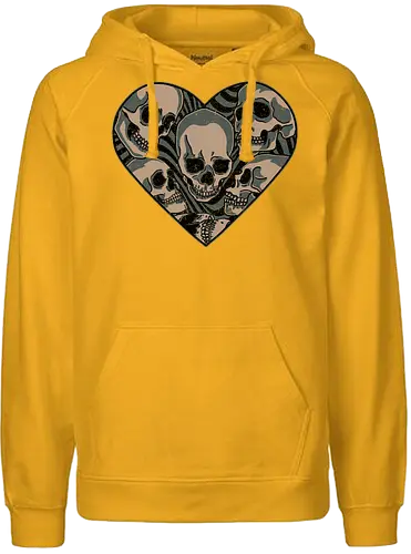 Anatomical Love - herz, skull, schädel, hrt - Fairtrade Hoodie