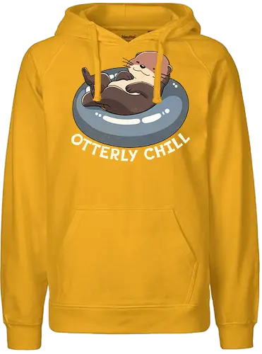 Otterly chill - otter, cute, chill - Fairtrade Hoodie