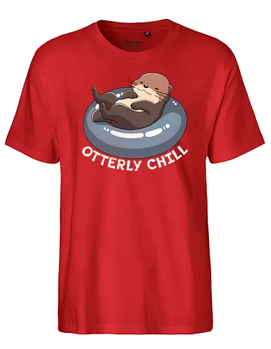 Otterly chill - otter, cute, chill - Fairtrade T-Shirt