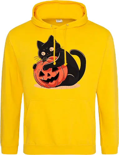 Pumpkin Embrace Cat