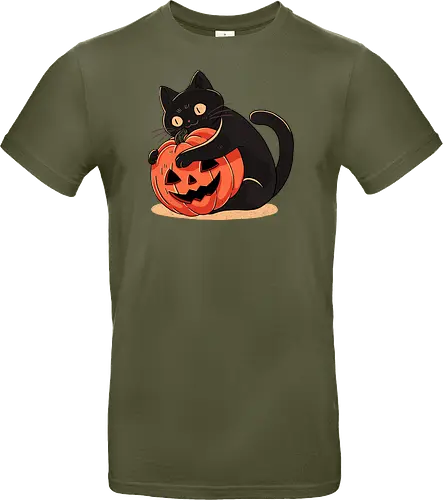 Pumpkin Embrace Cat