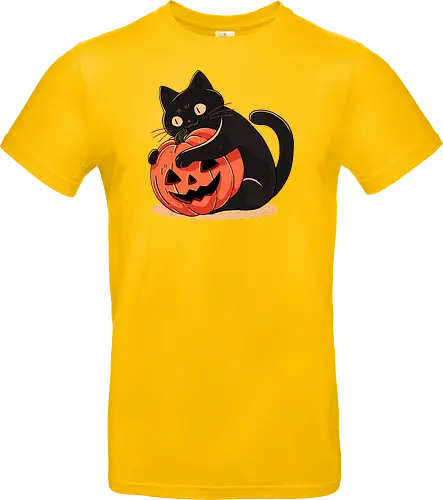 Pumpkin Embrace Cat