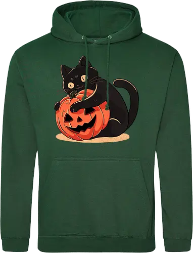 Pumpkin Embrace Cat