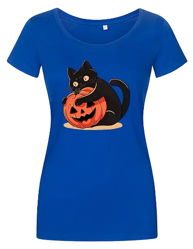 Pumpkin Embrace Cat