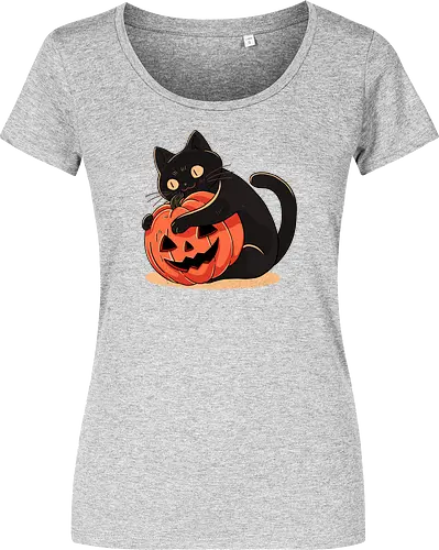 Pumpkin Embrace Cat