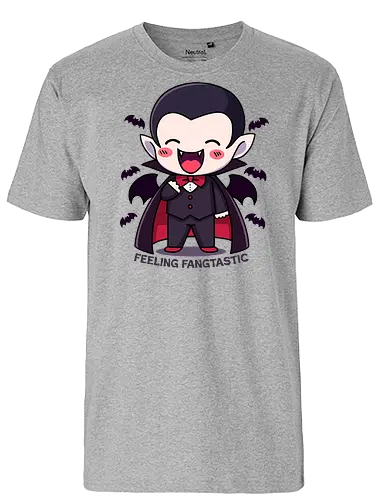 Fangtastic - vampire, cute, bat - Fairtrade T-Shirt