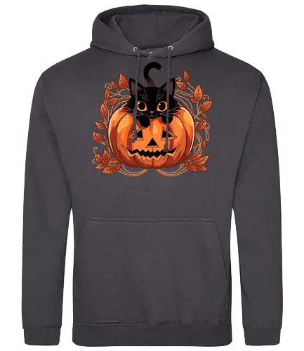 Pumpkin Paws - cat, kürbis, halloween, Trick or trt - Standard Hoodie