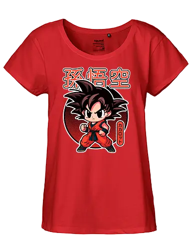 Little Monkey - dragon, ball, anime, manga - Fairtrade Girl Shirt