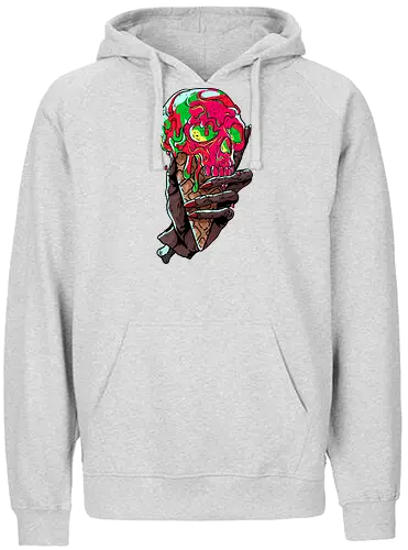 Skeletal Scoop - scoop, ice, eis, zombie, icecrm - Fairtrade Hoodie