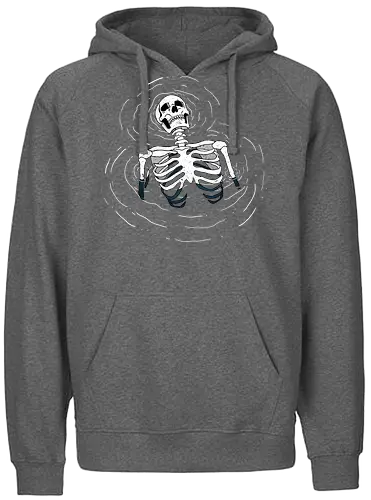 Timeless Descent - skelett, skeleton - Fairtrade Hoodie