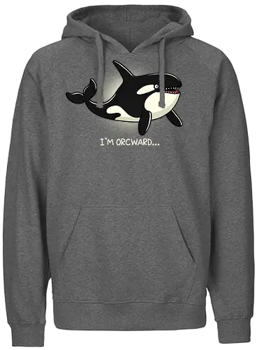 I'm Orcward Whale - orca, awkward, silly - Fairtrade Hoodie