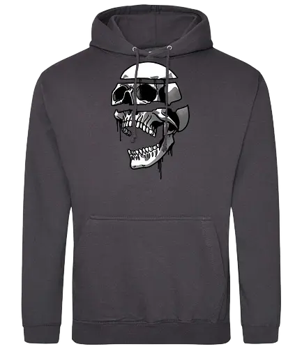 Falling apart - skull, schädel - Standard Hoodie