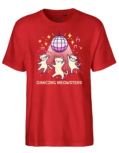 Dancing Meowsters - dance, Tanzen, katze - Fairtrade T-Shirt
