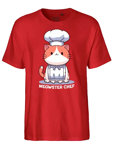 Meowster Chef - cat, katze, chef, Koch - Fairtrade T-Shirt