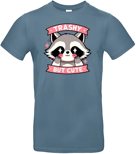 Trashy but cute - cute, trash, raccoon, waschbär - Standard T-Shirt