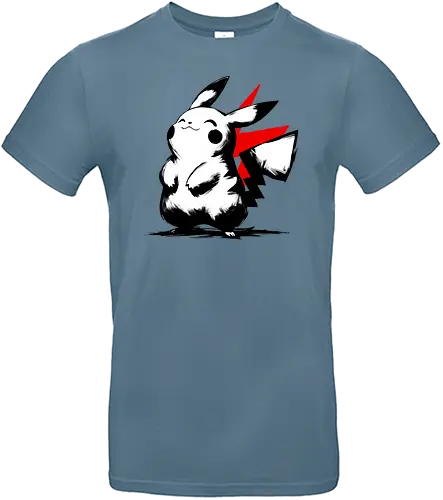 Thunder Sumi-e - pocket, monster, electric, mouse - Standard T-Shirt