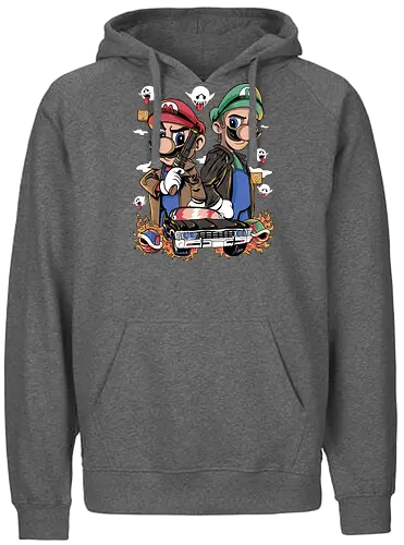 family business - gaming, mario, winchester, mashup - Fairtrade Hoodie