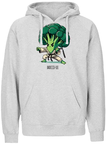 Brocco-lee - broccoli, brokkoli, karate, pun, vegetable - Fairtrade Hoodie