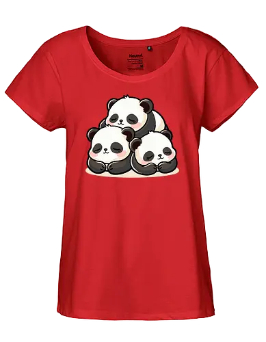 Panda Pals - panda, cute - Fairtrade Girl Shirt