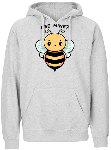 Bee mine - bee, be mine, Wordplay - Fairtrade Hoodie