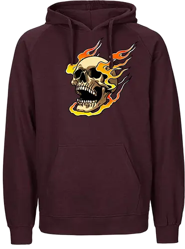 Burning Eternal - Burn, skull, hell - Fairtrade Hoodie