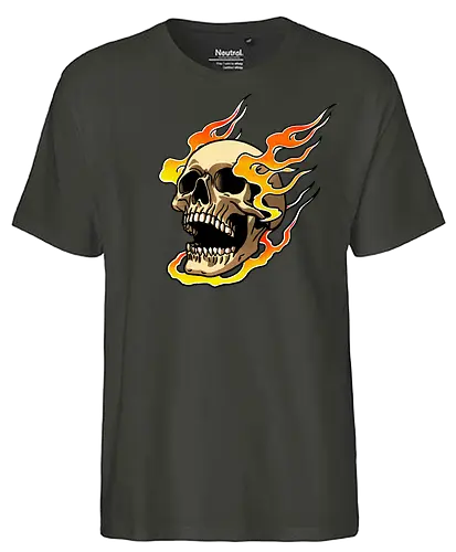 Burning Eternal - Burn, skull, hell - Fairtrade T-Shirt