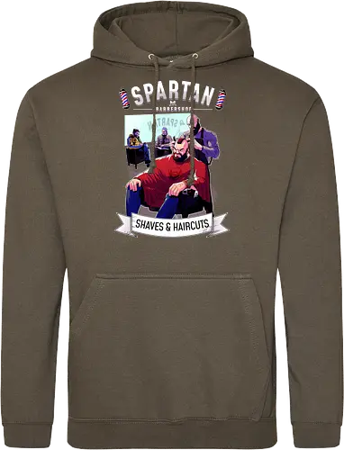 barber shop - spartaner, god, war, kratos - Standard Hoodie