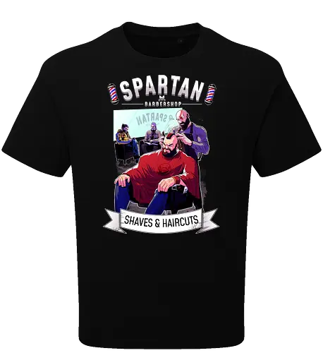 barber shop - spartaner, god, war, kratos - Oversize T-Shirt