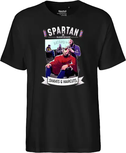 barber shop - spartaner, god, war, kratos - Fairtrade T-Shirt