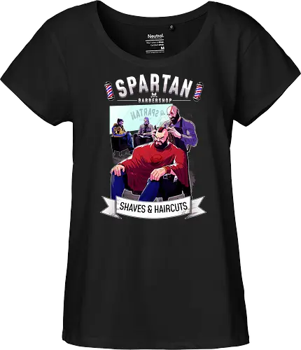 barber shop - spartaner, god, war, kratos - Fairtrade Girl Shirt