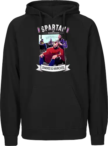 barber shop - spartaner, god, war, kratos - Fairtrade Hoodie