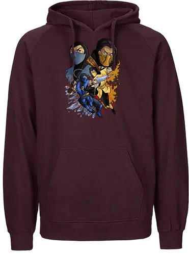 Combat - mortal, kombat, gaming, bt em up - Fairtrade Hoodie