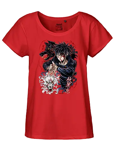 Demon Wolves - jjk, jujutsu, anime, manga - Fairtrade Girl Shirt